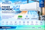 Fisher Nordic Plus 3,5 kW inverteres split klíma szett Fűtésre optimalizált (-30°C), Wi-Fi - Szerelés nélkül