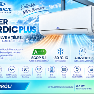 Fisher NORDIC 3.5 kW klíma fűtésre